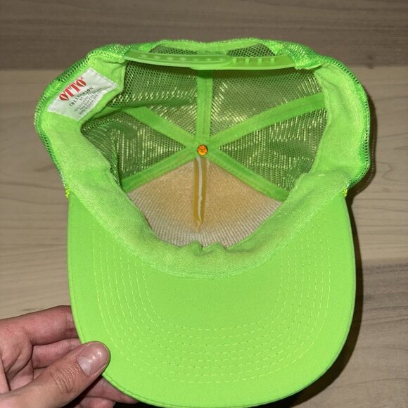 818 Tequila OTTO Kenny's Tequila Delivery Neon Green White Hat One Size OS - Picture 7 of 8